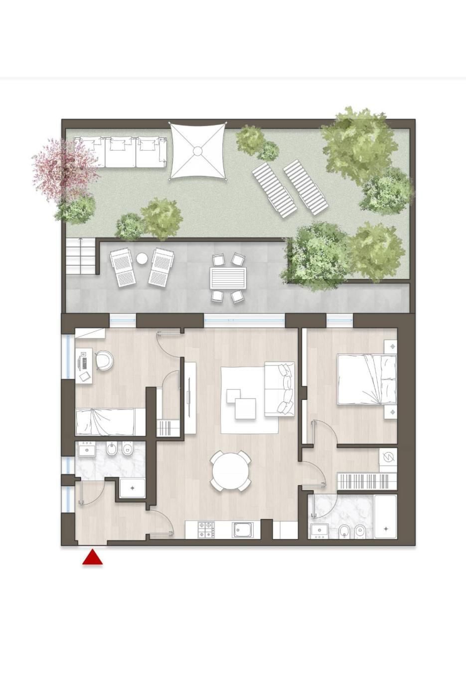 План здания Riva Residence — Застройка · Милан · Район Fondazione Prada · Проект Rinofanto